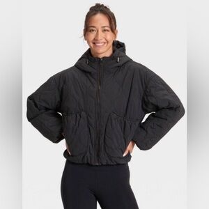 All In Motion Women's Black Quilted Jacket